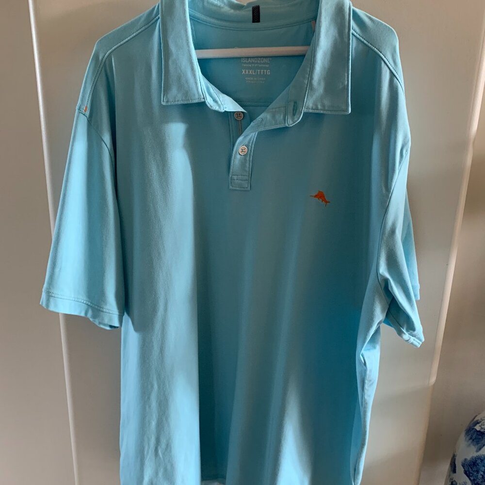 Tommy Bahama Men's Turquoise IslandZone Polo Shirt